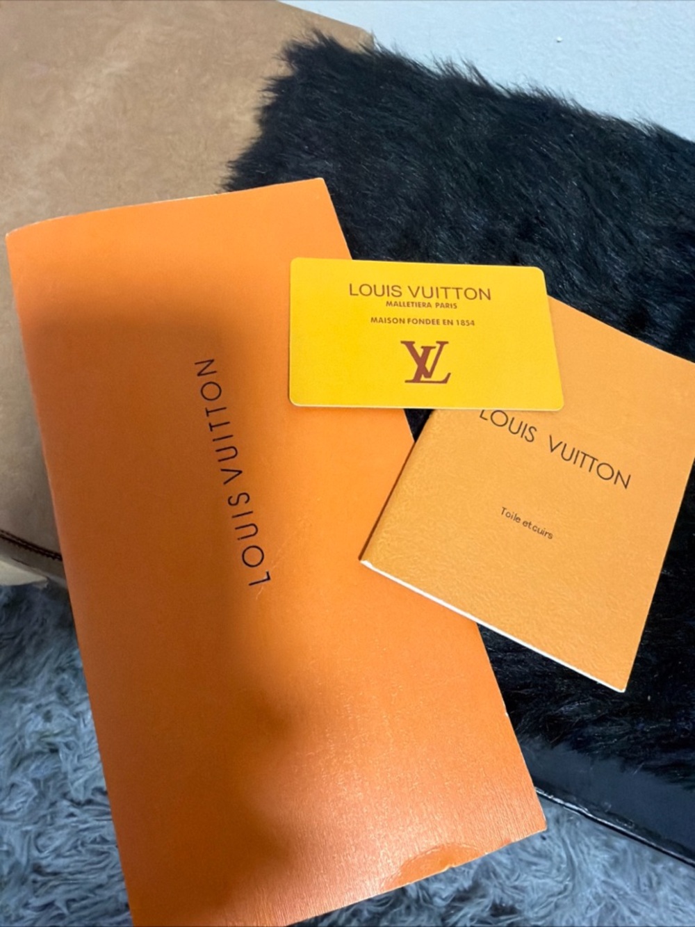 Louis Vuitton Black Leather Low-Top Sneakers with White Laces - Picture 7 of 8